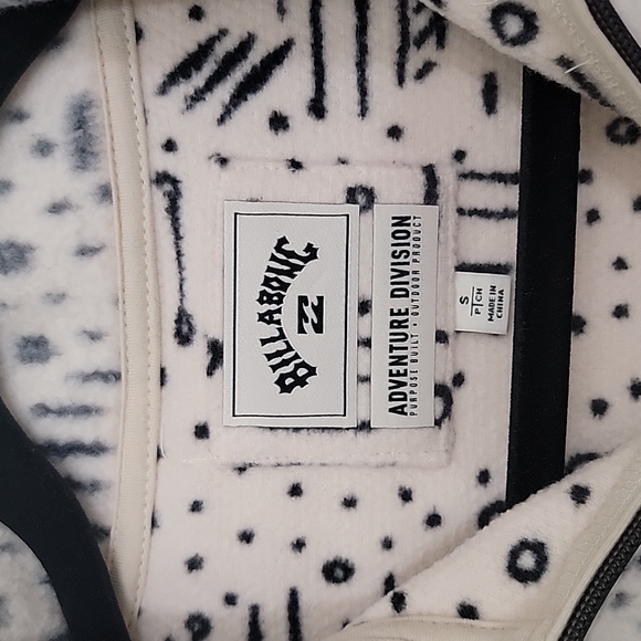 NWOT Billabong Women's Boundary Half Zip Top Thick Fleece Sweatshirt - Picture 7 of 12